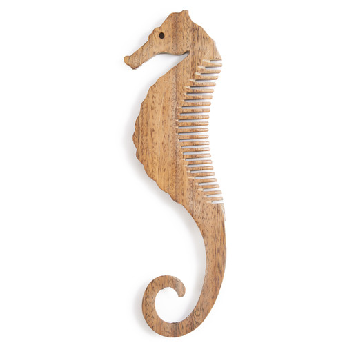 SEAHORSE WOOD COMB SMALL