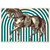THOROUGHBRED PRINT TEAL