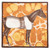 EQUUS MARBLE DINNER NAPKINS SET OF FOUR