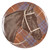 THOMAS PAUL EQUUS HORSE TWEED DINNER PLATES SET/4