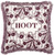 HOOT LINEN PILLOW 22"X22"