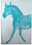 ZEBRA ALPACA THROW DK. AQUA
