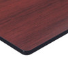 Reversible Laminate Commercial Table Top Mahogany/Black w/ Black T-Mold Edge (Multiple Sizes Available)