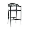 Fiji Outdoor Arm Bar Stool with Choice of 3 Wicker Colors