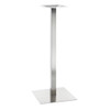 Palermo Brushed Stainless Steel Square Table Base (18 x 18, Available in Standard & Bar Height!)
