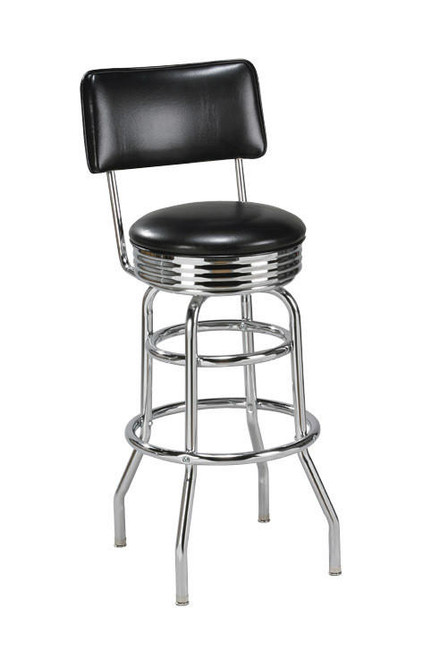 Double ring bar stool shop with back