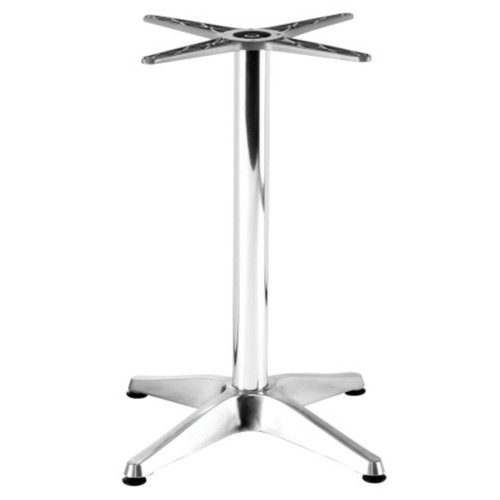 Commercial Aluminum 26 x 26 Indoor/Outdoor X-Style Table Base (Standard & Bar Height)