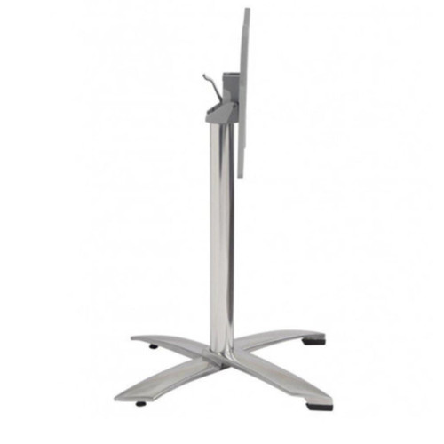 Commercial Aluminum Indoor/Outdoor Folding Table Base (Space-Saving Flip Top)