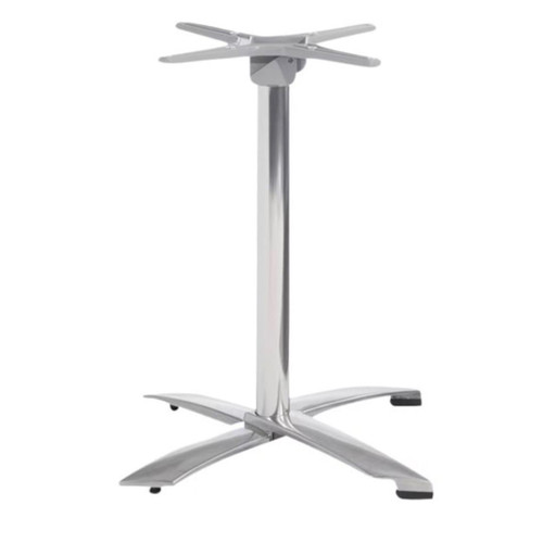 Commercial Aluminum Indoor/Outdoor Folding Table Base (Space-Saving Flip Top)