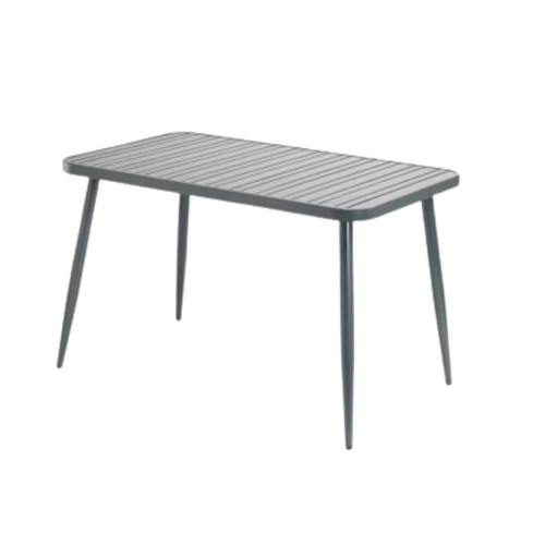 Aluminum Restaurant Table in Gunmetal Grey – Quick Ship 30 x 48