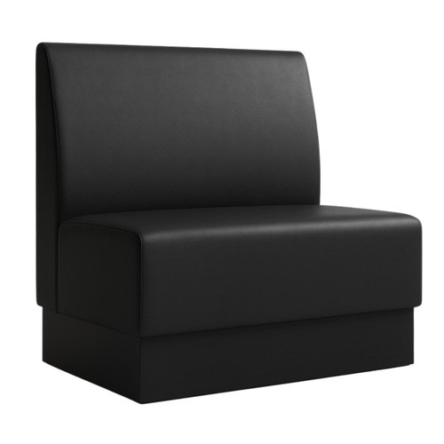 Black Vinyl Modular Restaurant Booth