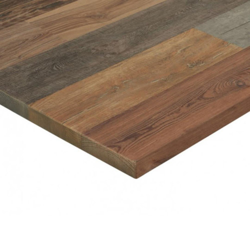 Multicolor Rustic Composite Restaurant Table Top for (Indoor Use)