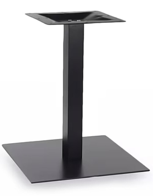 Palermo Steel Square Black Table Base (24 x 24, Available in Standard & Bar Height!)