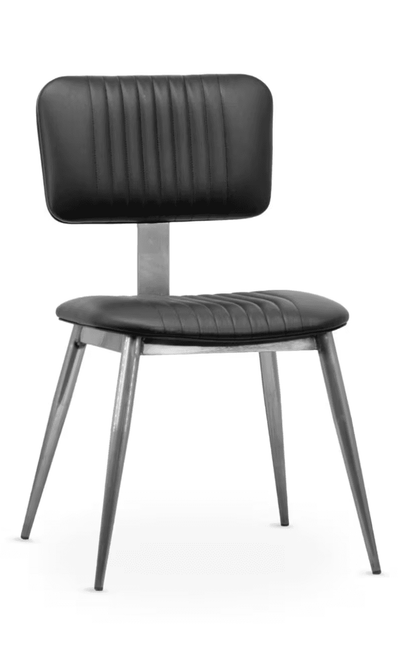 Clyde Collection Vintage Clear-Coat Frame Chair with Choice of 2 Vinyls