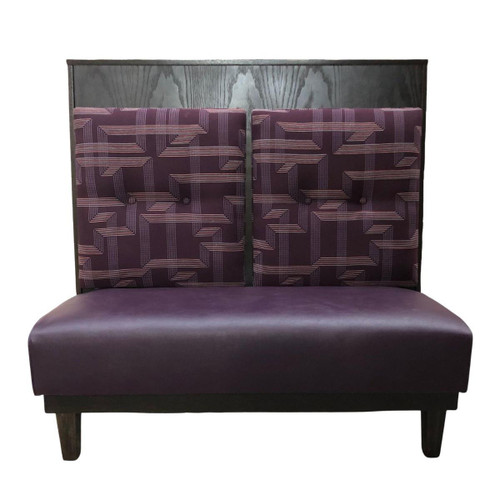 Hanging Vinyl Wood Restaurant Booth – Custom Options