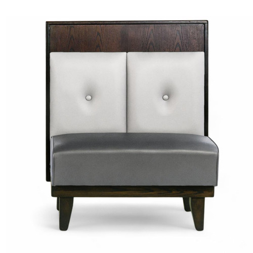 Hanging Vinyl Wood Restaurant Booth – Custom Options