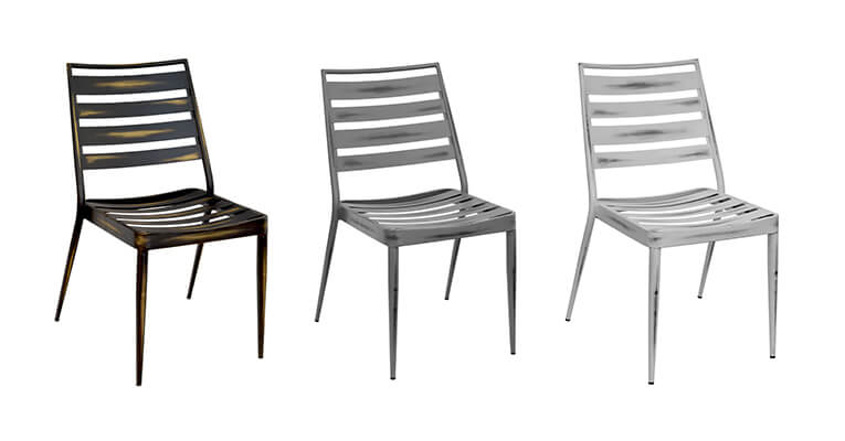 Distressed Black, Distressed Gray, and Distressed White Hendrix Chairs