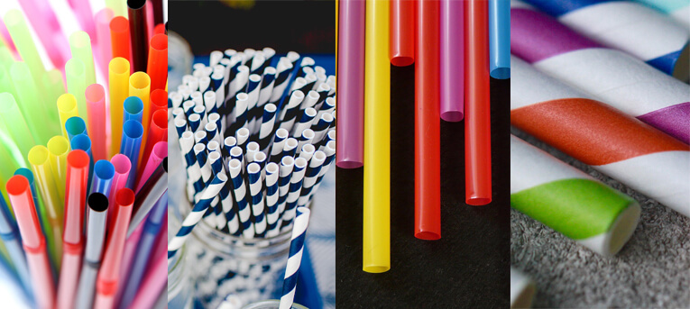 Plastic and Paper Straws