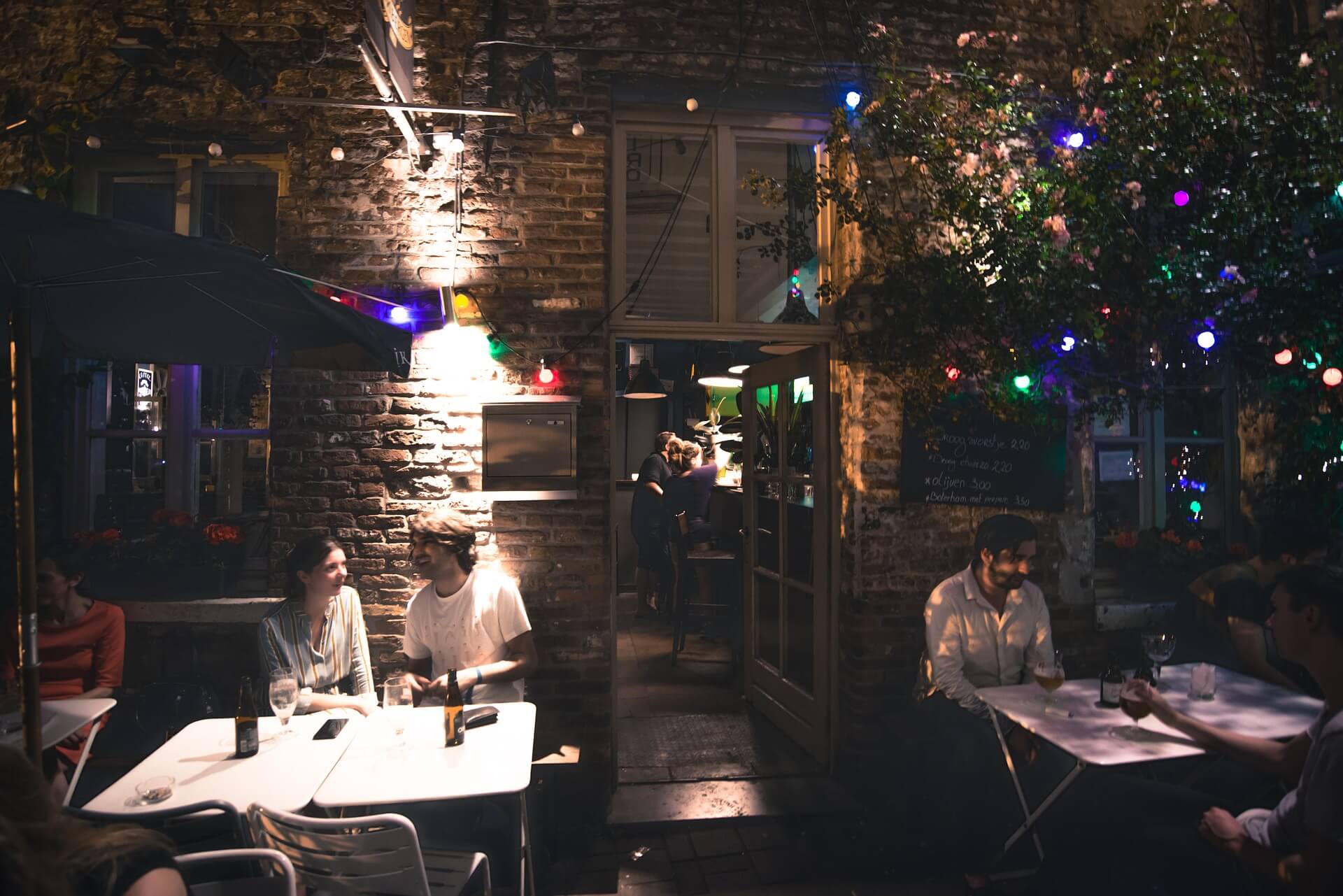 customers on patio