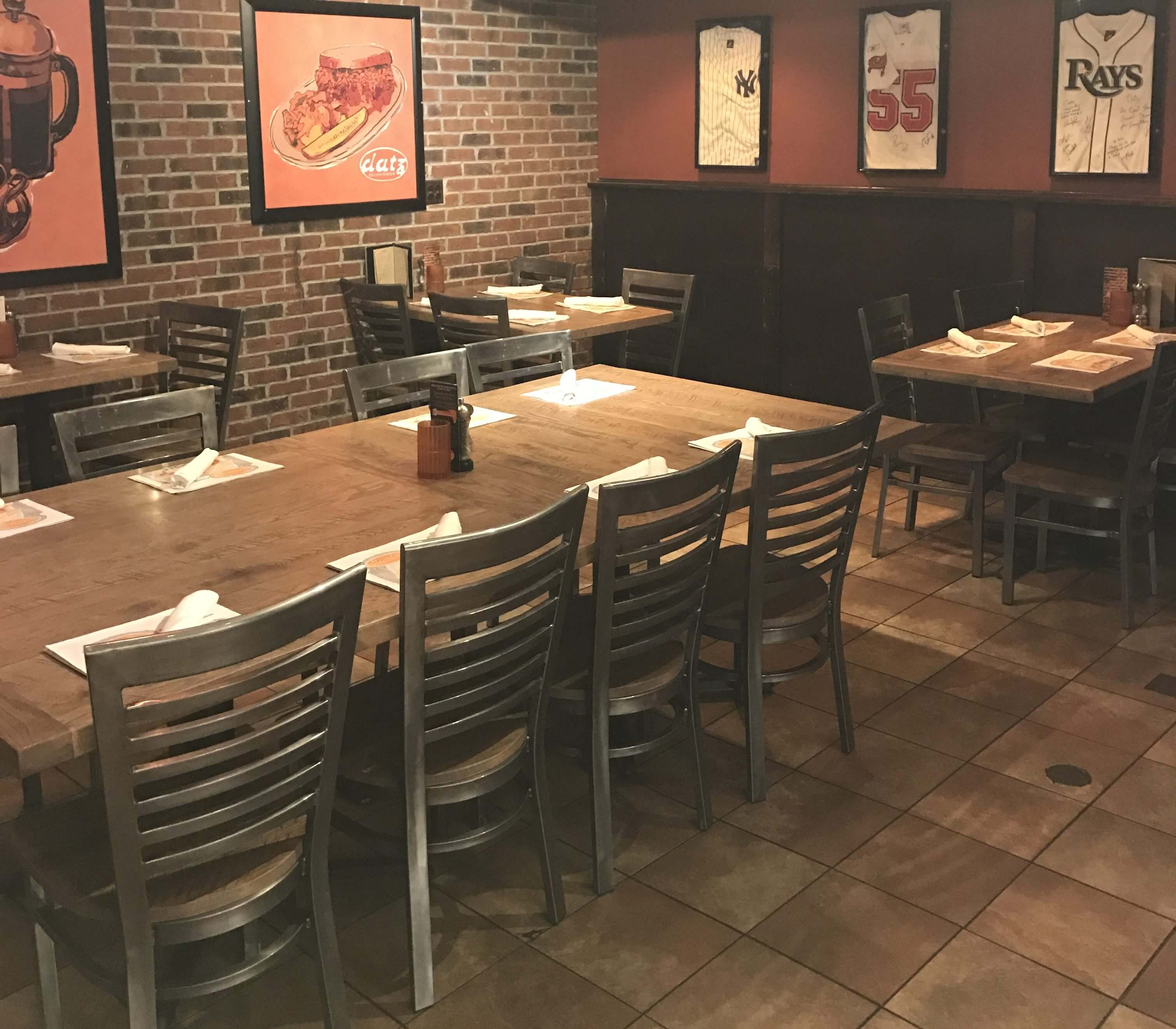 Communal Table in a Restaurant