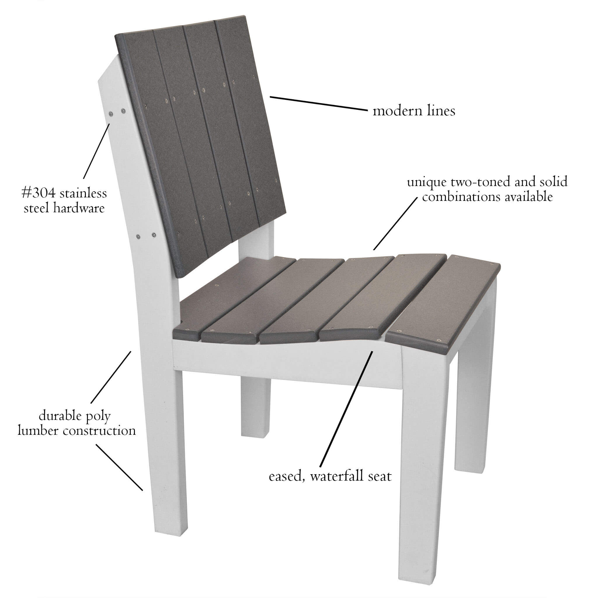 Lake Shore Side Chair Features