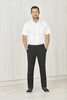 Biz Care Mens Comfort Waist Flat Front Pant CL958ML