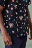 Biz Care Mens Space Party Scrub Top CST148MS