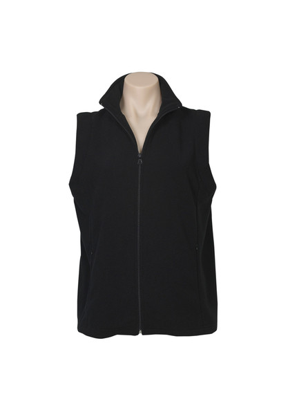 Biz Collection Ladies Plain Micro Fleece Vest  PF905