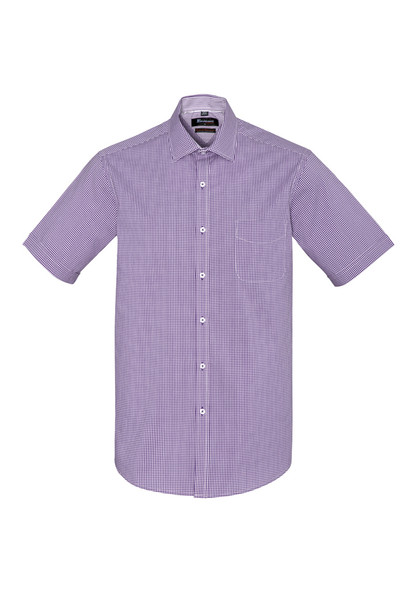 Biz Corporates Mens Newport Short Sleeve Shirt 42522