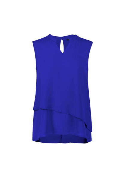 Biz Corporates Seville Womens Sleeveless Layered Blouse RB260LN