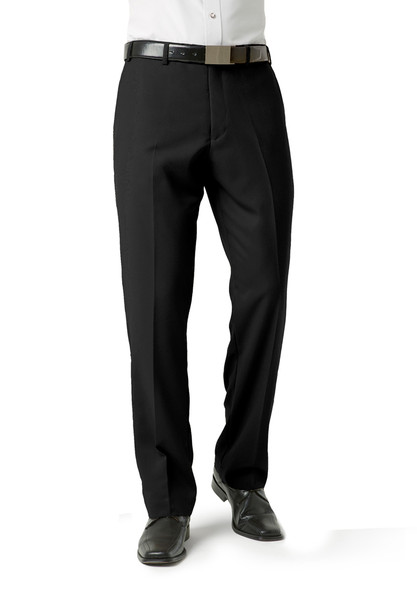 Biz Collection Mens Classic Flat Front Pant   BS29210