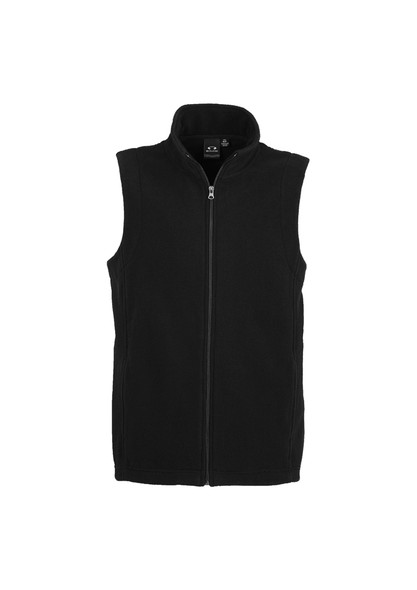 Biz Collection Mens Plain Micro Fleece Vest F233MN