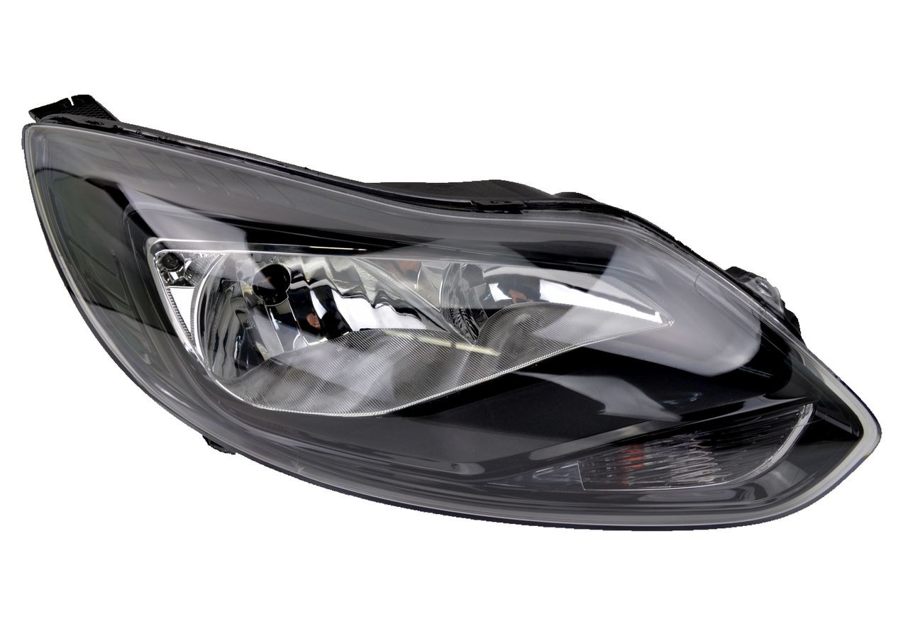 Headlight for Ford Focus LW 04/11-11/14 New Right Lamp BLACK Housing HALOGEN 12 13