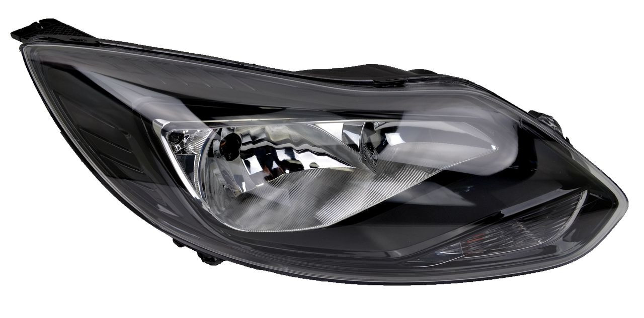 Headlight for Ford Focus LW 04/11-11/14 New Right Lamp BLACK Housing HALOGEN 12 13