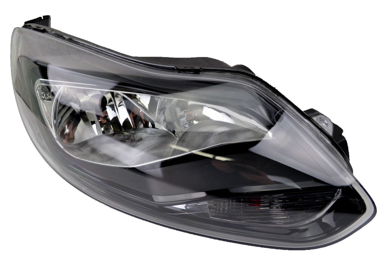 Headlight for Ford Focus LW 04/11-11/14 New Right Lamp BLACK Housing HALOGEN 12 13