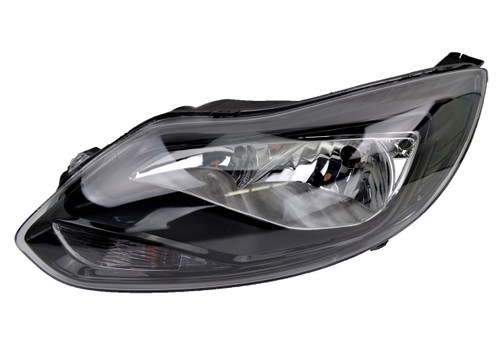 Headlight for Ford Focus LW 04/11-11/14 New Left Lamp BLACK Housing HALOGEN 12 13 14