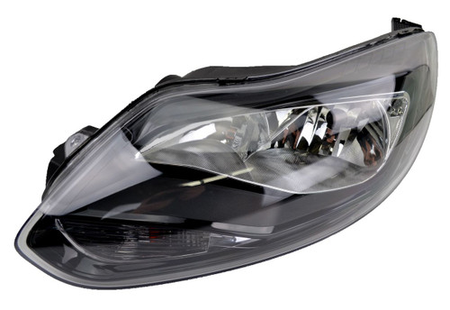 Headlight for Ford Focus LW 04/11-11/14 New Left Lamp BLACK Housing HALOGEN 12 13 14