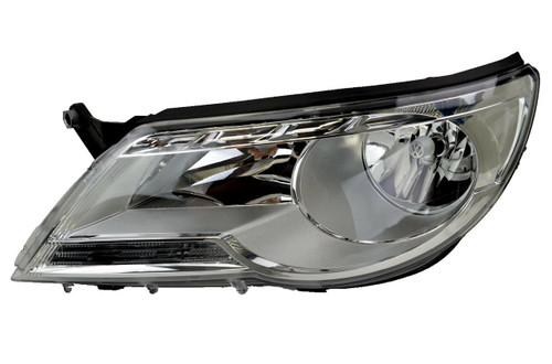 Headlight for VW Tiguan 5N 11/07-05/11 New Left Front Lamp Halogen Chrome 08 09 10