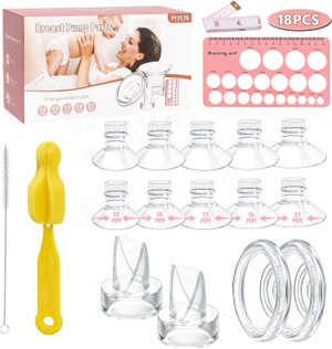 Breast Pump Parts, Flange Sizing Kit Flange Inserts Duckbill Valves Si