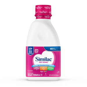 Similac Soy Isomil Ready-to-Feed Baby Formula, for Fussiness & Gas, Pl