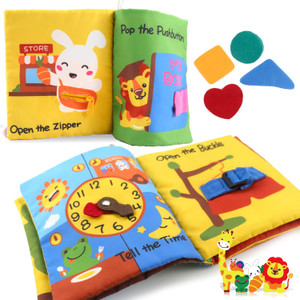 Richgv Baby Books Toys 6-12 Months, My First Story Book Busy Book 6-12