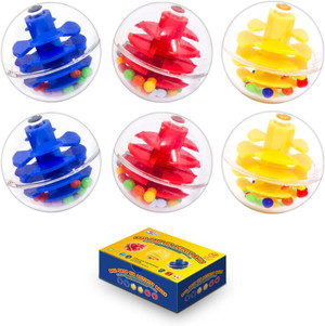 Activity Rattle Balls. 6 Ball Drop Replacement Balls for Baby and Todd