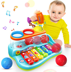 Baby Toys 12-18 Months Hammer Pounding Xylophone Kids Gifts for 1 2 3+