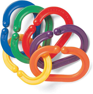 Discovery Toys BOOMERINGS Links to Attach Baby Toys to Stroller & Car