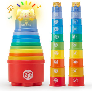 hahaland Stacking Toys for Toddlers 1-3 - Stacking Cups - Toddler Toys
