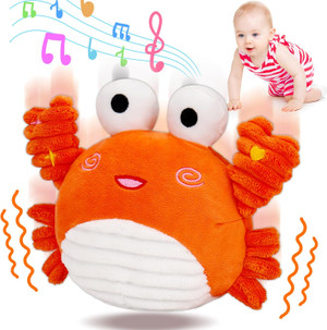 Musical Crawling Dancing Crab Baby Toy Tummy Time Sensory Interactive