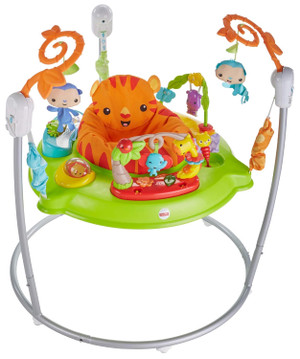 Fisher-Price Baby Bouncer Tiger Time Jumperoo Musical Activity Center