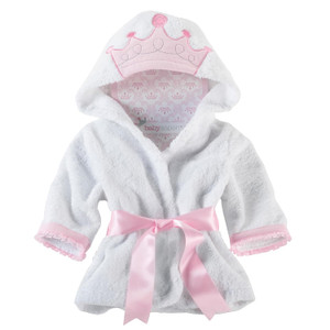 Baby Aspen Little Princess Hooded Towel Robe, 0-9 Months, Baby Bath To