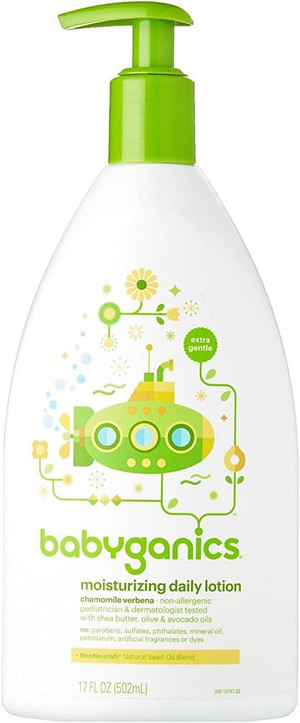 Babyganics Extra Gentle Moisturizing Daily Lotion, Chamomile Verbena,