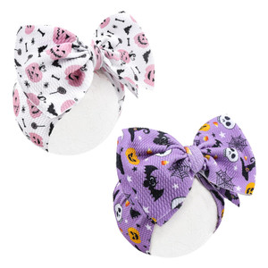 Halloween Baby Girl Bows 7 Inchs Baby Girl Bows Toddler Nylon Headband